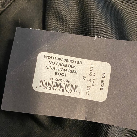 New w/tags Rag & Bone Jeggings ankle black - Picture 5 of 7